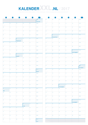 jaarkalender 2017